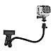 CamKix Clamp Mount for GoPro - Dual Function Clip Mount for All GoPro Hero Models and Other Compact Cameras with Tripod Socket- Includes 1 Clamp Mount / 1 Ball & Socket Mount / 1 10'Gooseneck / 1 Tripod Mount for GoPro (Black)