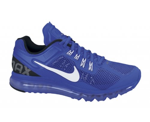 NIKE Air Max+ 2013 Men's Running Shoes, Blue/Black/White, US9.5