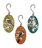 National Geographic by New Creative - Songbird Glass Suncatcher Ornaments, Set of Three
