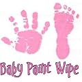 Baby Hand Print Footprint Paint Wipe Kit Pink