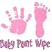 Baby Hand Print Footprint Paint Wipe Kit Pink