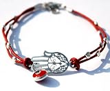 Evil Eye & Hamsa Hand Sterling Silver Bracelet