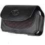 HTC Tilt 8925 / Tytn II (Kaiser P4550) Black Horizontal Premium Leather Case with Belt Clip and Loops