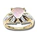 .01 ct 7mm Trillion Opal Ring