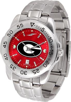 Georgia Sport Anonized Men's Steel Band Watch