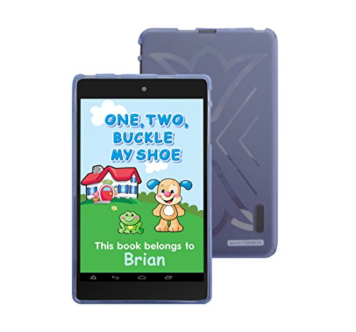 iShoppingdeals - for Nextbook 7 Tablet (Model NX700QC16G Only) TPU Rubber Shell Cover Case, Light Blue