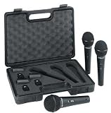 Behringer ULTRAVOICE XM1800S Dynamic Cardioid Vocal Microphones, 3-Pack