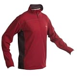 Berghaus Long Sleeve Zip Tech T-shirt (Men's) - Rio red / ash - XXLarge