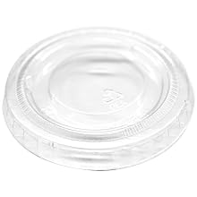 IFN Green 25-1162-N Green Ease PLA Flat Lid, 2.44" Diameter x 0.29" Height, For 2 oz Portion Cup (Case of 2000)