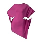 100%  Cashmere Poncho - Fuschia by Catherine Robinson