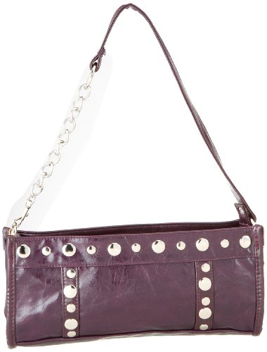 Contempo Tasche 7603-16, Damen Umh&auml;ngetasche, violett, (lila), 29x12x4,5