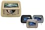 Absolute DPH-759IRC 7.5" Complete Headrest with DVD Player Built-In (Cream Color)