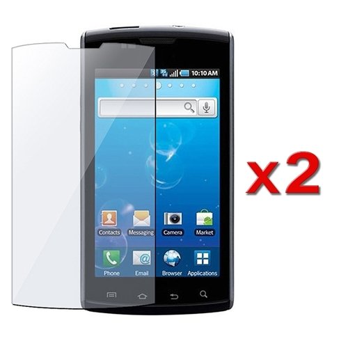 2 x Reusable Screen Protector for Samsung i897 Captivate