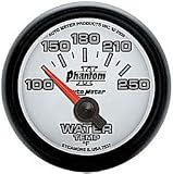 Autometer (7531) Phantom II Water Temp Gauges - Full Sweep Mech - 140-280 F - Includes 6 FT capillary and 1/2