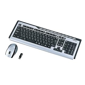 SANWA SUPPLY SKB-WL10SETSV �}�E�X�t�����C�����X�L�[�{�[�h �V���o�[