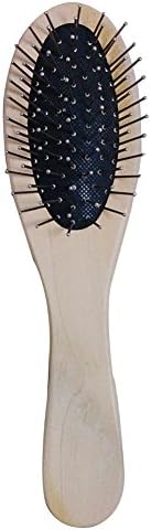 Lookcon Fashion Simple Steel Needle Massage Wooden Comb
