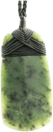 Maori Greenstone Jade Adze Toki Necklace