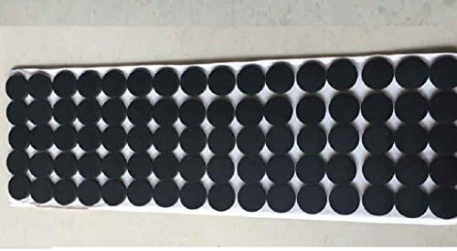 Heavy Duty 4/5" Round, 4/25" Thick Non-slip Rubber Industry Use Furniture Floor Pads, Protectors-set of 80 Value Pack Furniture and Floor Protectors