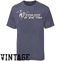 Titans of New York Heather Navy Blue Retro Logo Vintage T-shirt