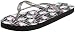 Hello Kitty Women's Rubber Flip Flop, Black, Large