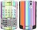 Spring Stripes Design Protective Skin Decal Faceplate for Blackberry Curve 8300/ 8310/ 8320 Cell Phones