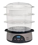 James Martin by Wahl Digital Food Steamer  9 Litre Programmable 800W Titanium ZX725