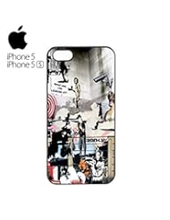 Book: Banksy Street Art Graffiti Mobile Cell Phone Case Cover iPhone 5&5s White - PerkyFashion