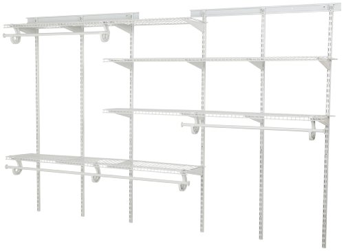 ClosetMaid 289021 ShelfTrack 5 to 8 Foot Closet Organizer White