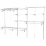 ClosetMaid 289021 ShelfTrack 5-to-8 Foot Closet Organizer, White