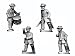 Crusader Miniatures Rank and File: ACW Infantry in Frock Coat & Hardee Hat Command (4...