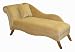 Isabella Single Arm Chaise Lounge by Skyline Furniture in Honey Velvet
