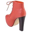 Hailey Jeans Co Womens Lace-up High Heel Sueded Bootie