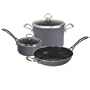 Chantal Copper Fusion 5 Piece Cookware Set, Platinum