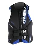 O'Neill Assault Lumbar Support USCG Vest (Black/Pacific/Mettalic, Small)