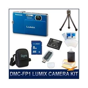 Panasonic LUMIX DMC-FP1 FP1 Blue Digital Camera