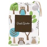 DwellStudio Fitted Crib Sheet, Owls