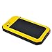 iPhone 5S Case,Mangix Built-in Glass Luxury Aluminum Alloy Protective Metal Extreme Shockproof Military Bumper Heavy Duty Cover Shell Case Skin Protector for Apple iPhone 5/5S (Yellow)