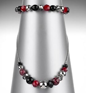 Assorted Bead Stack Necklace 