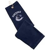 NHL McArthur Vancouver Canucks Embroidered Tri-Fold Golf Towel - Navy Blue