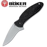 Kershaw Black Scallion Folding Knife Plain