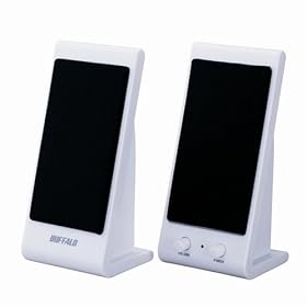 �o�b�t�@���[�R�N���T�v���C BUFFALO �X�s�[�J�[ USB�ڑ� �R���Z���g�s�v 1W �z���C�g BSSP01UWH