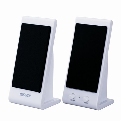 �o�b�t�@���[�R�N���T�v���C BUFFALO �X�s�[�J�[ USB�ڑ� �R���Z���g�s�v 1W �z���C�g BSSP01UWH