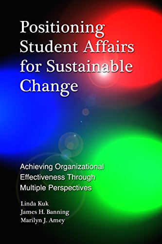 Positioning Student Affairs for Sustainable Change: Achieving Organizational Effectiveness Through Multiple Perspectives