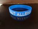 Nut Allergy Medical Alert Wristband/Bracelet Blue (Child) (TERO0180)