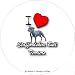 I Love Staffordshire Bull Terriers 2.25 inch Large Round Keyring
