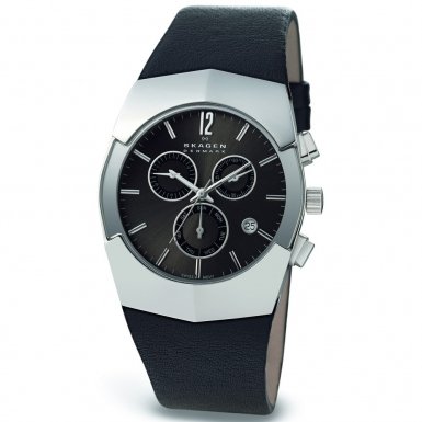 Skagen Men's SK581XLSLM Black Label Black Dial Watch