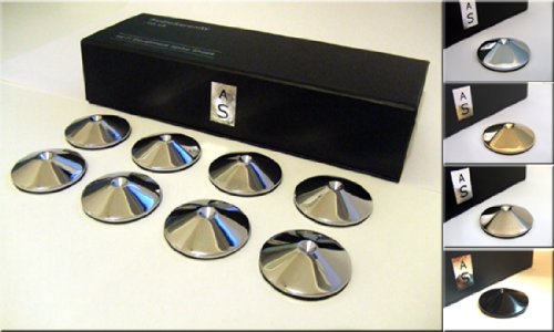 Where to find  Set of 4 AudioSerenity Brushed Stainless Steel Hi-Fi Spike Shoes