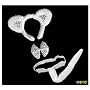 Deluxe White Cat Ears Costume Accessory Set ~ Halloween Cat Costume Accessories