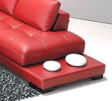 Modern Contemporary Leather Sectional Sofa Set