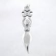 Triple Moon Lunar Goddess Pendant in Sterling Silver, #8398